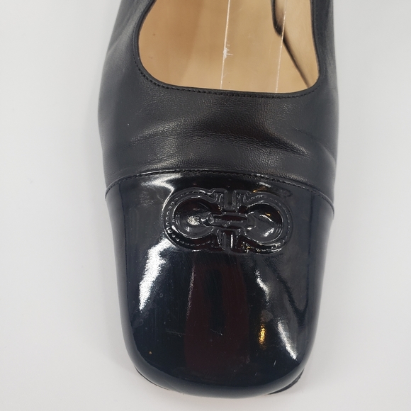 Salvatore Ferragamo black boutique kitten heel s 8 B - Picture 4 of 14